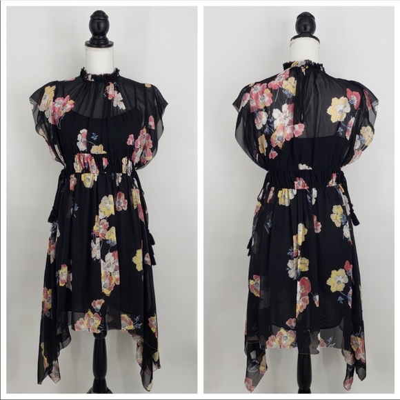 ULLA JOHNSON Luisa Floral Dress 4 $398 - Picture 2 of 4
